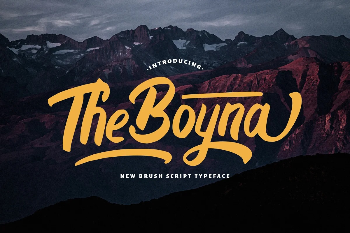Boyna Bold Script Font