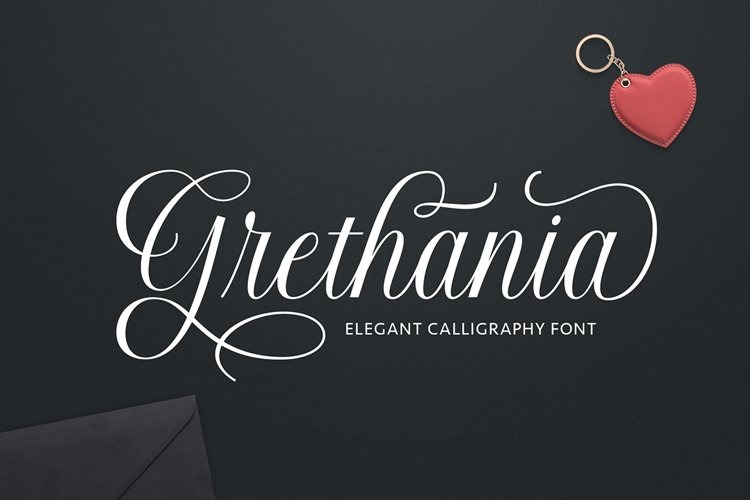 Grethania Calligraphy Font