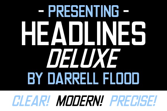 Headlines Deluxe Sans Serif Font