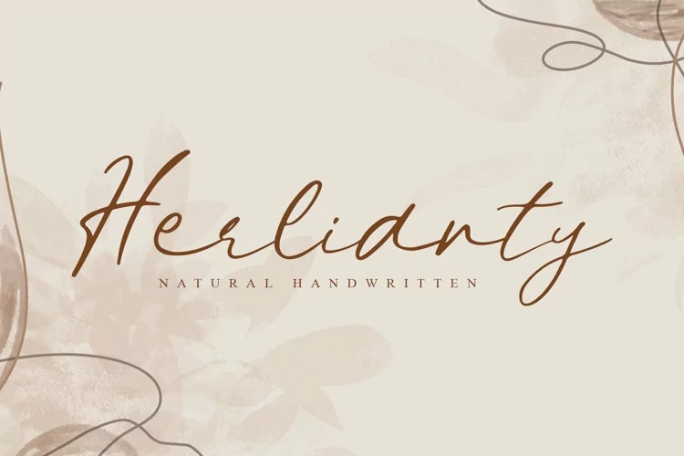 Herlianty Handwritten Font