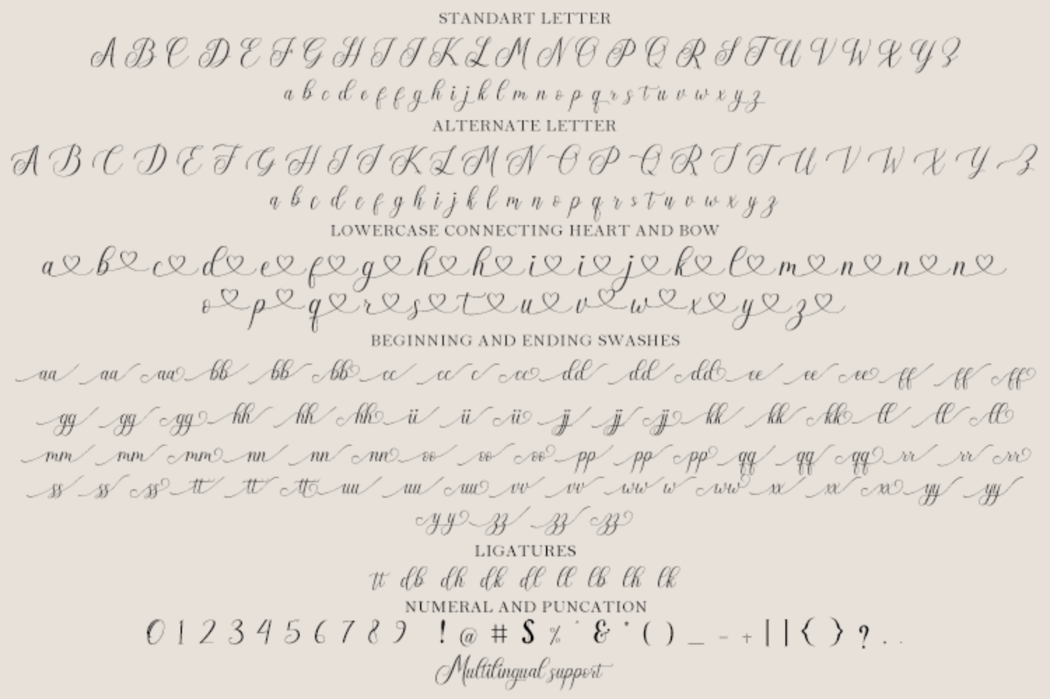 Bisatta Calligraphy Font preview image 5