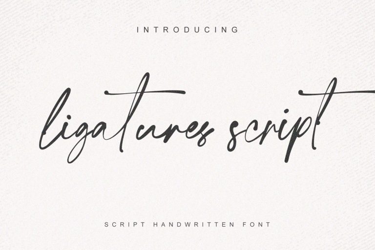 Ligatures Script Font