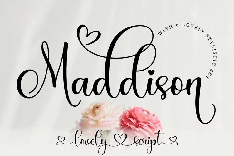 Maddison Script Font