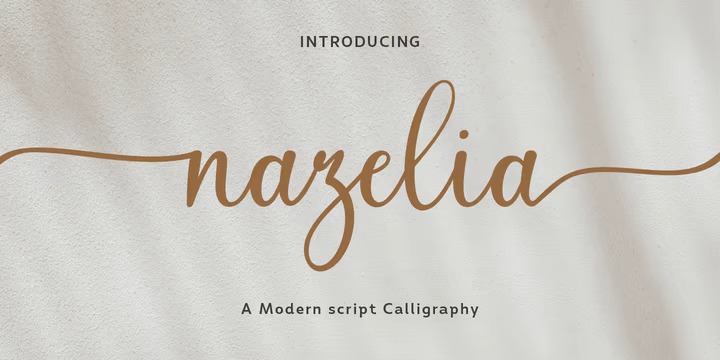 Nazelia Calligraphy Font