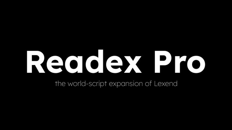 Readex Pro Sans Serif Font