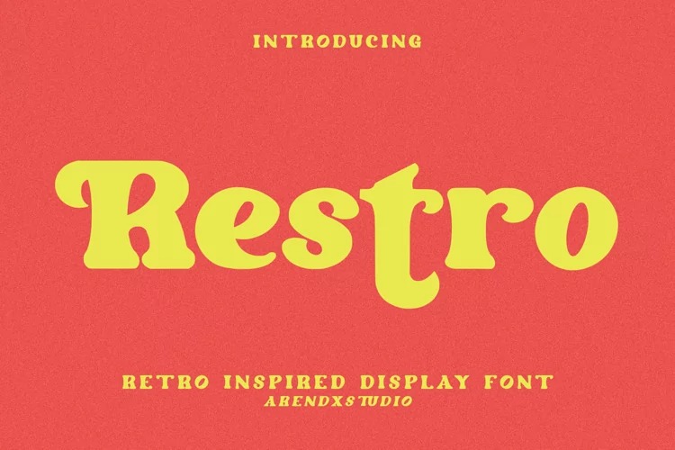 Restro Display Font