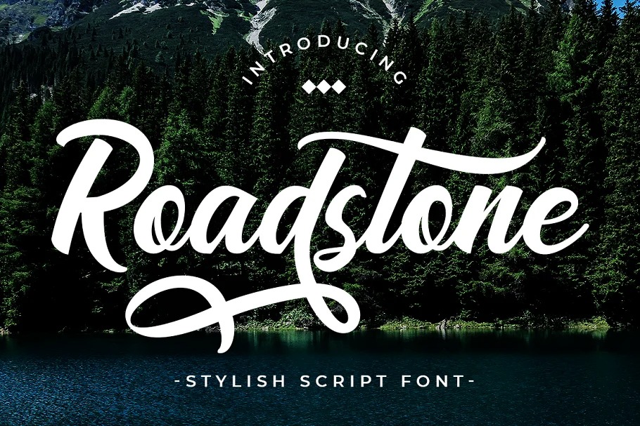 Road Stone Bold Script Font