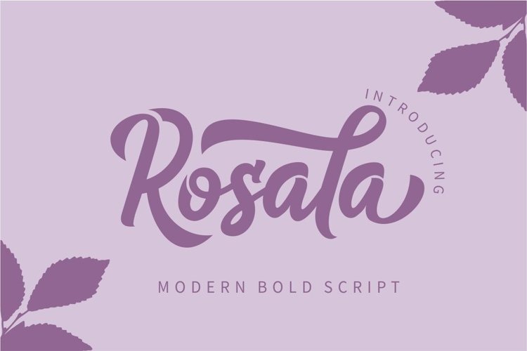 Rosala Bold Script Font