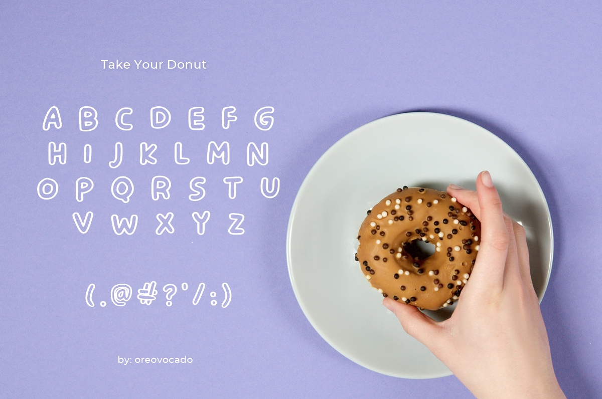 Take Your Donut Font preview image 2