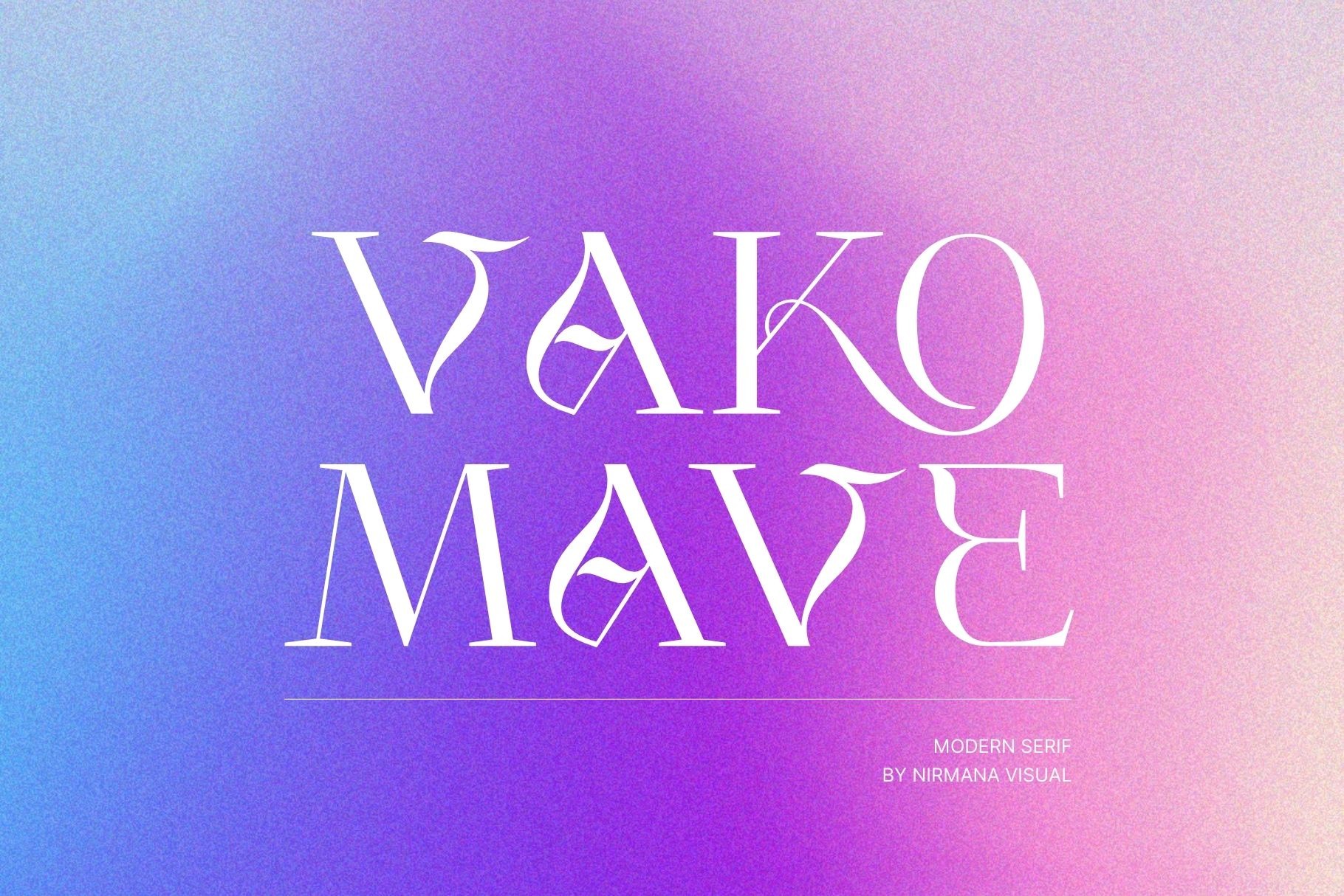 Vako Mave Serif Font