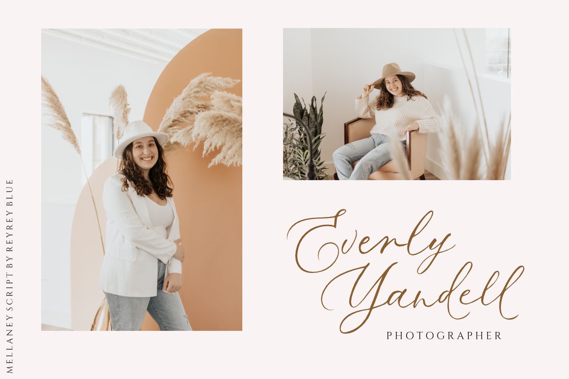 Mellaney Script Font preview image 4