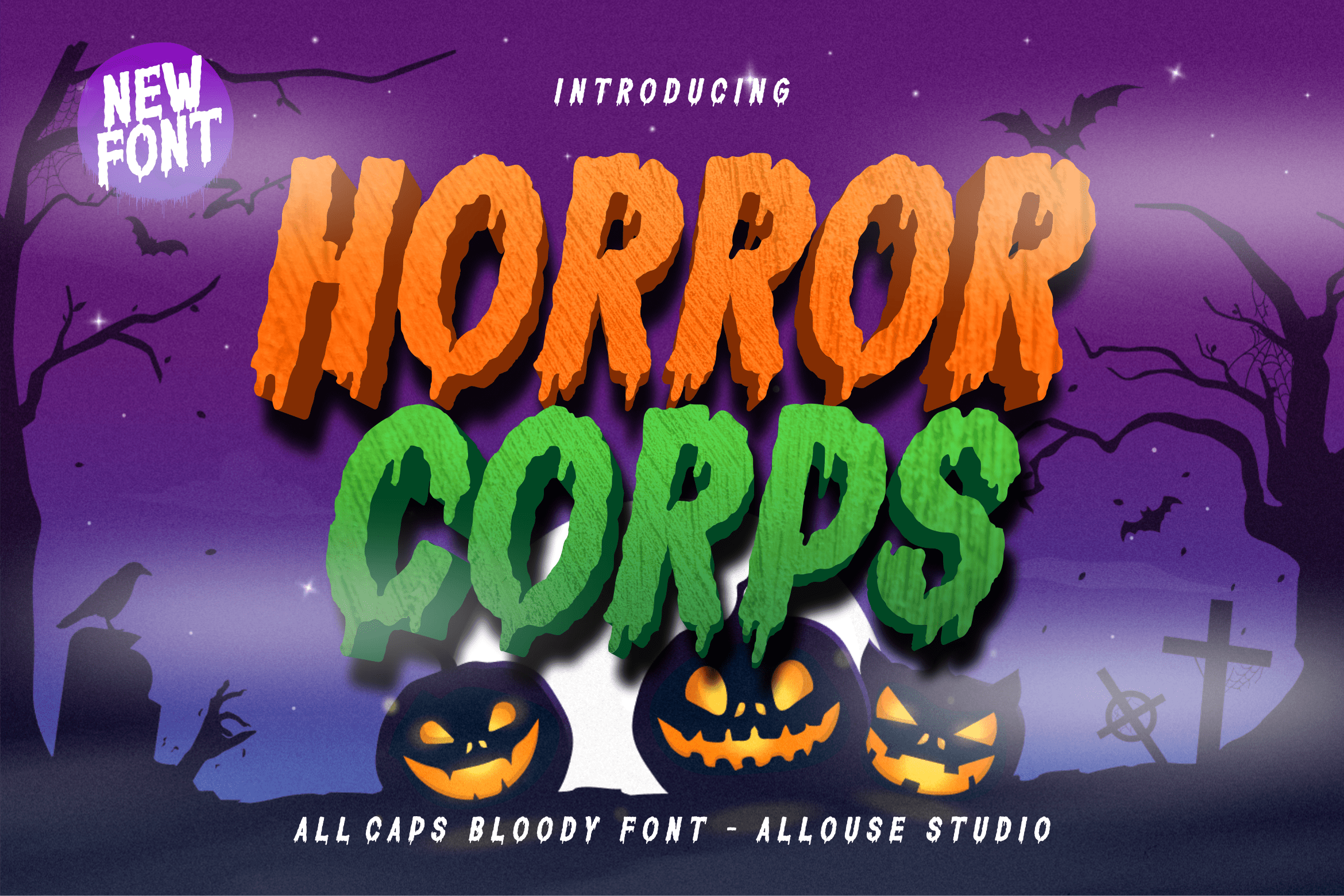 Horror Corps Display Font