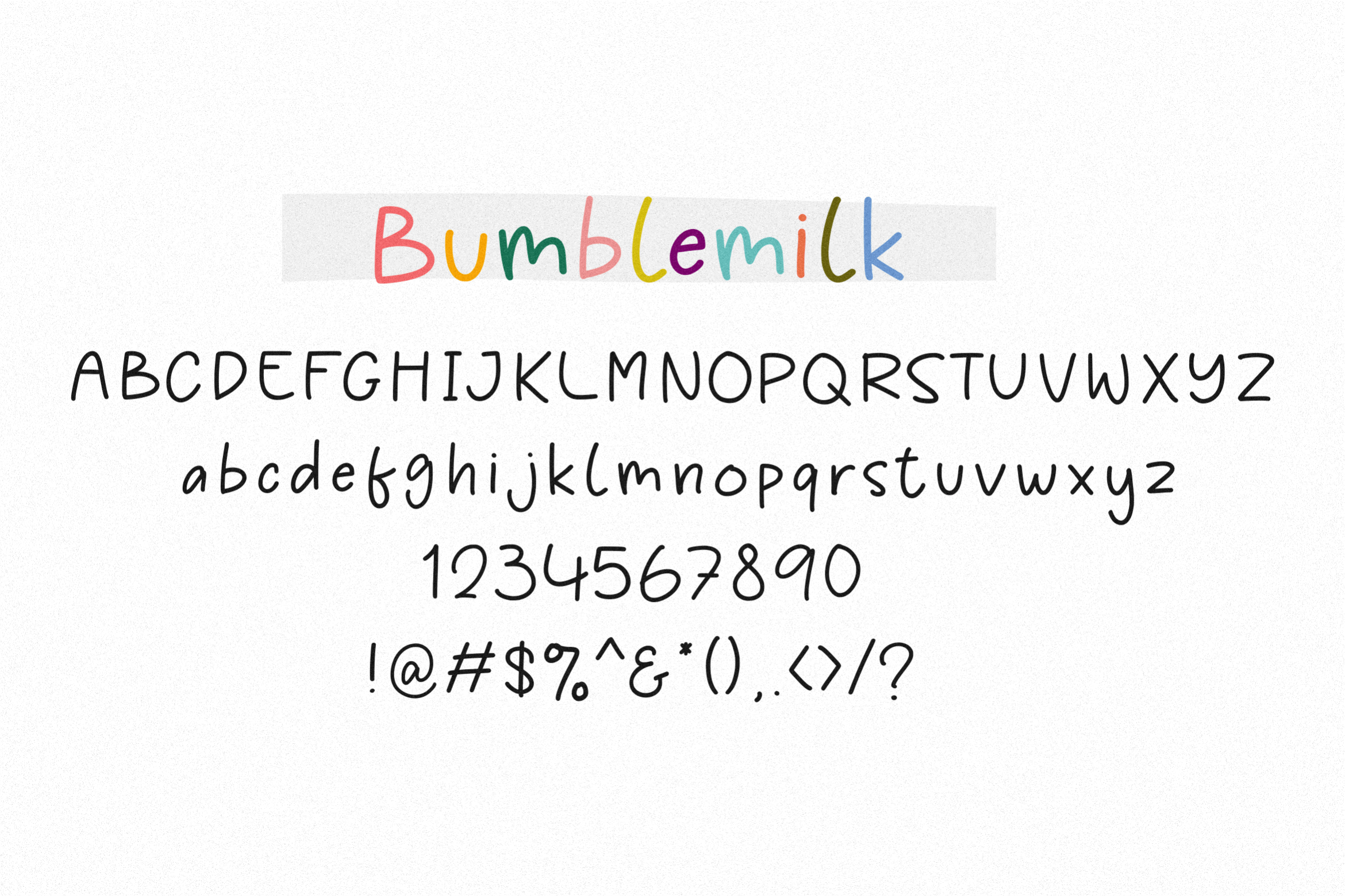 Bumblemilk Font preview image 5