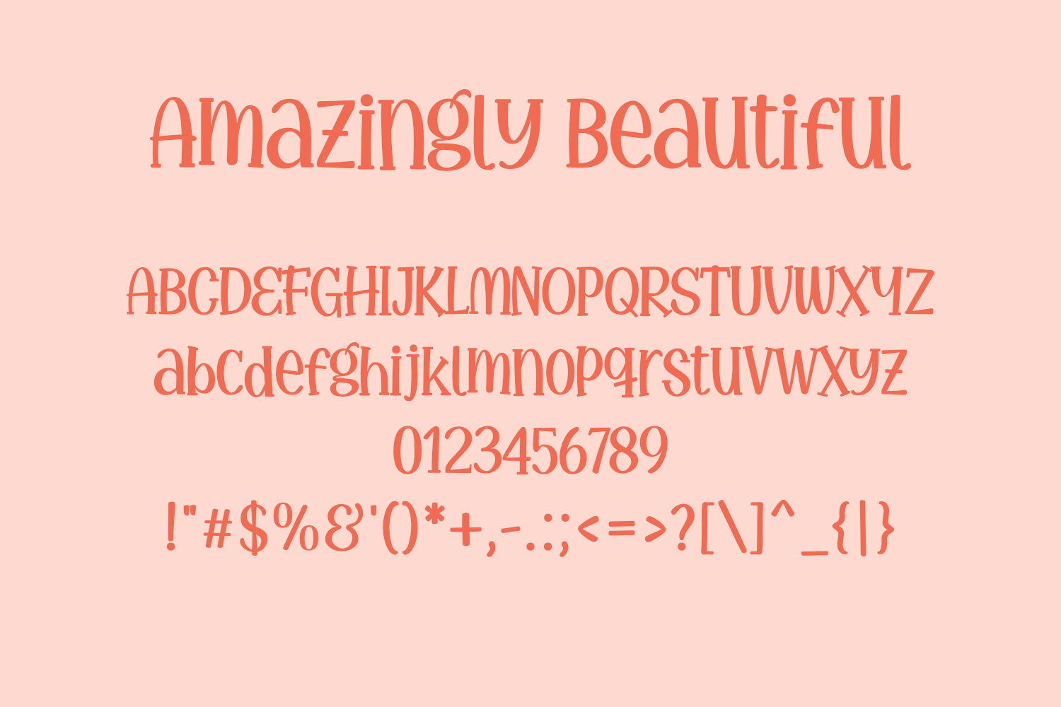 Amazingly Beautiful Font preview image 4