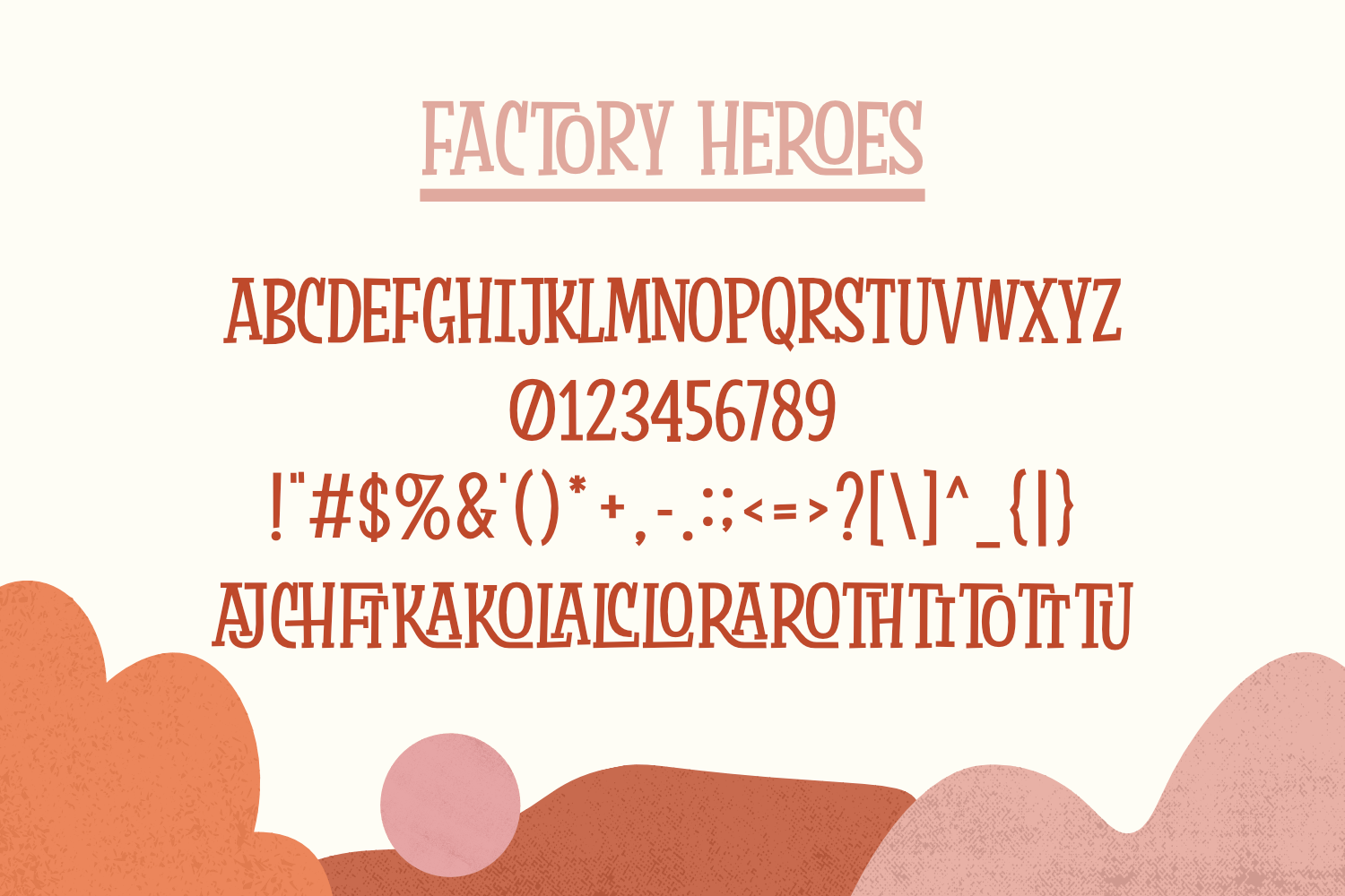 Factory Heroes Font preview image 4