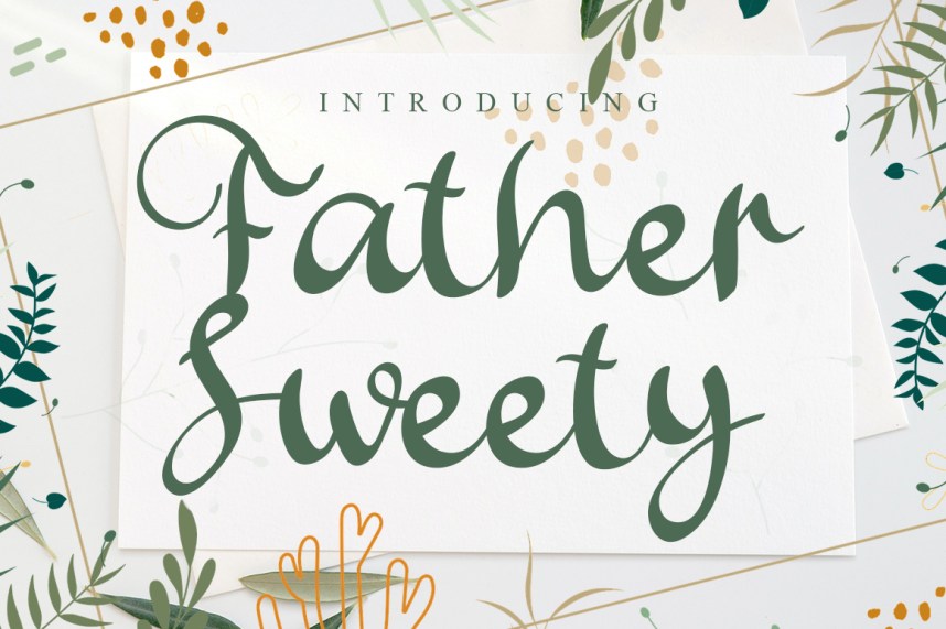 Father Sweety Script Font