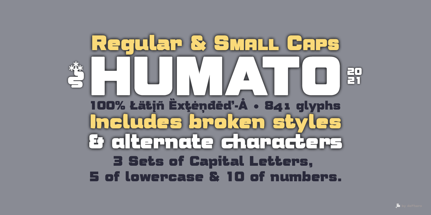 Humato Heavy Font preview image 3