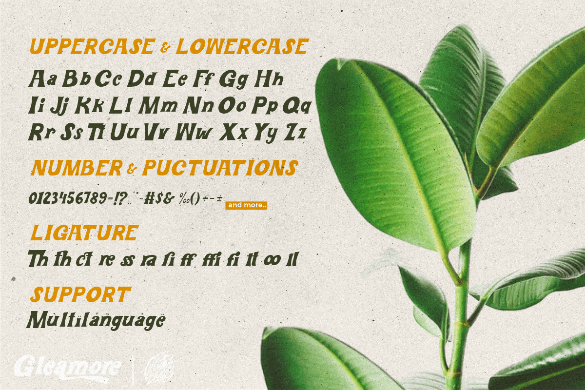 Gleamore Font preview image 3