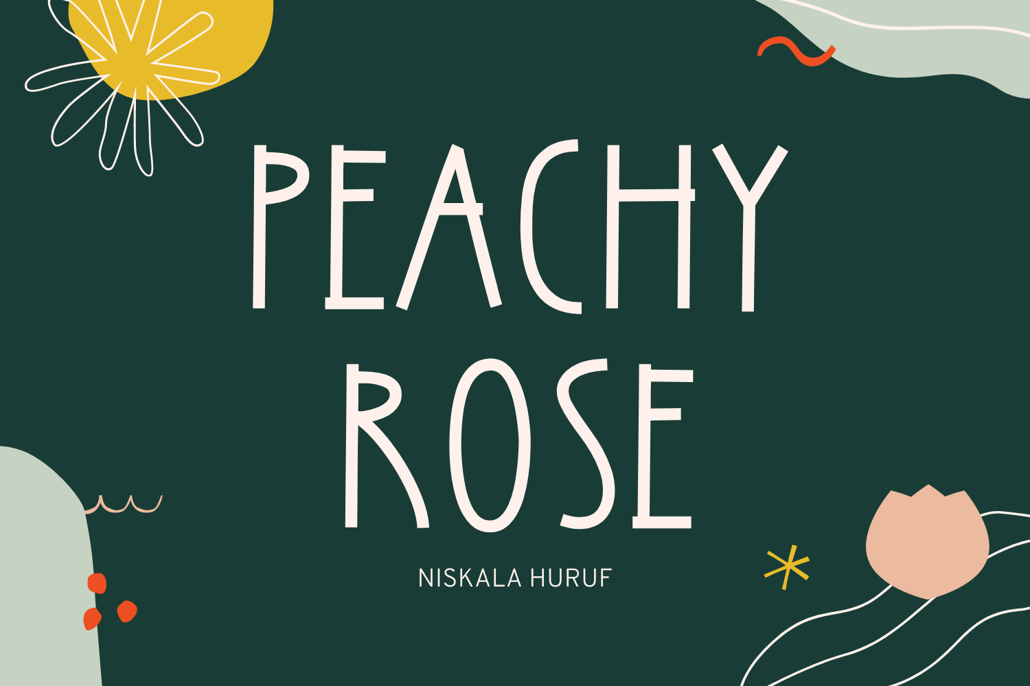 Peachy Rose Display Font