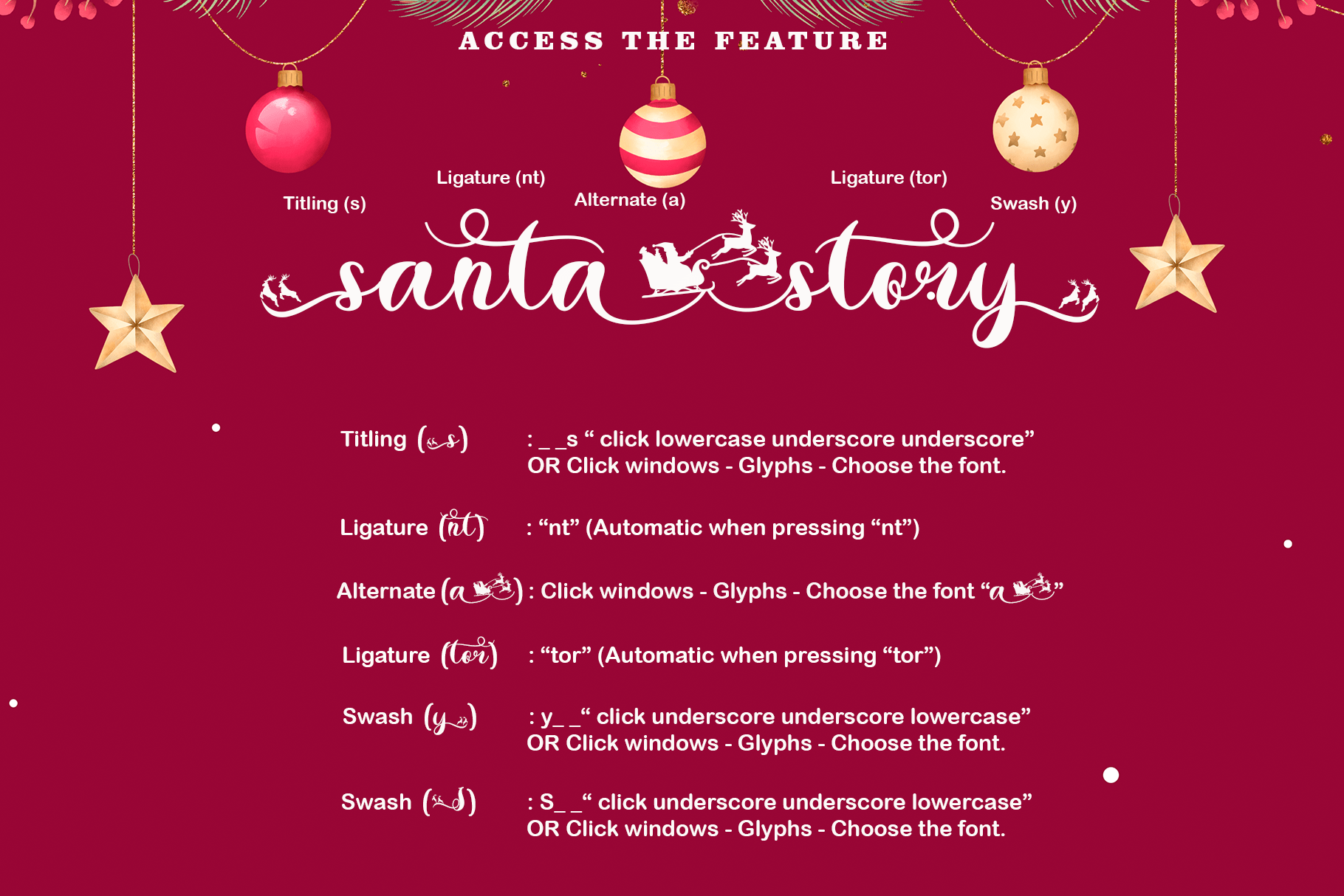 Santa Story Font preview image 3