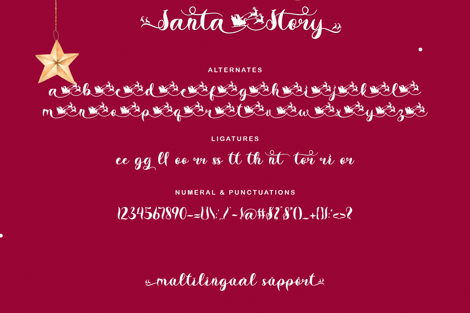 Santa Story Font preview image 5