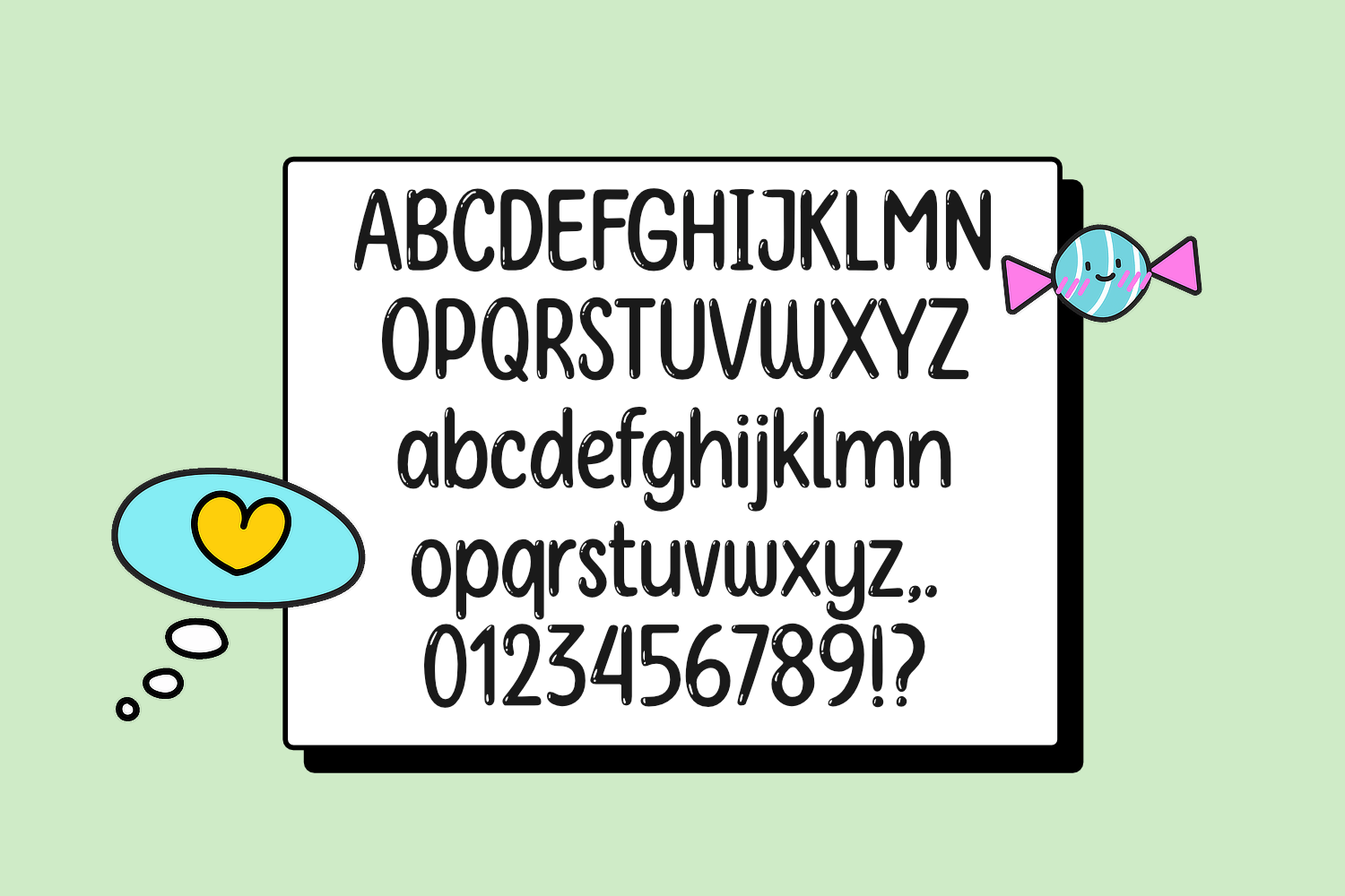Shiny Flakes Font preview image 4