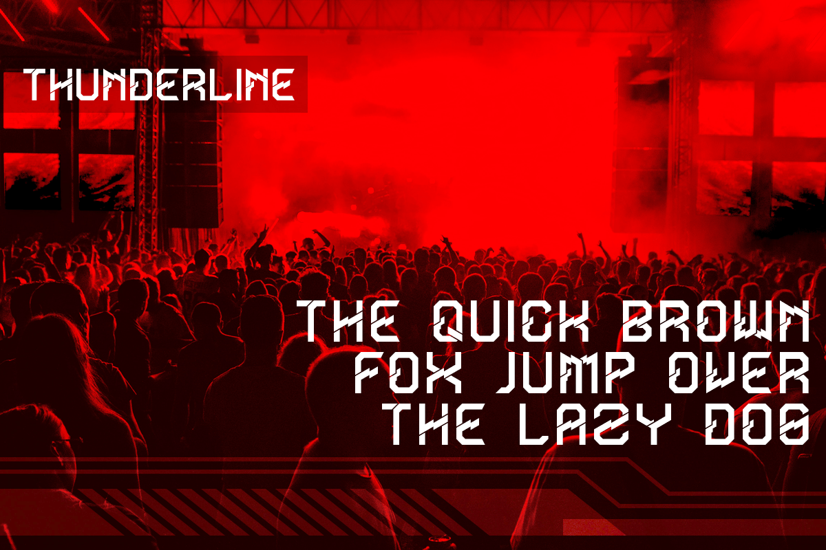 Thunderline Font preview image 3