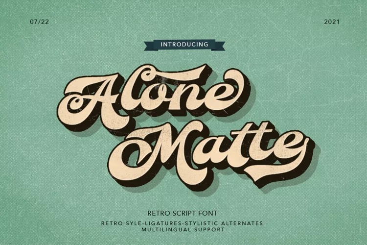 Alone Mate Script Font