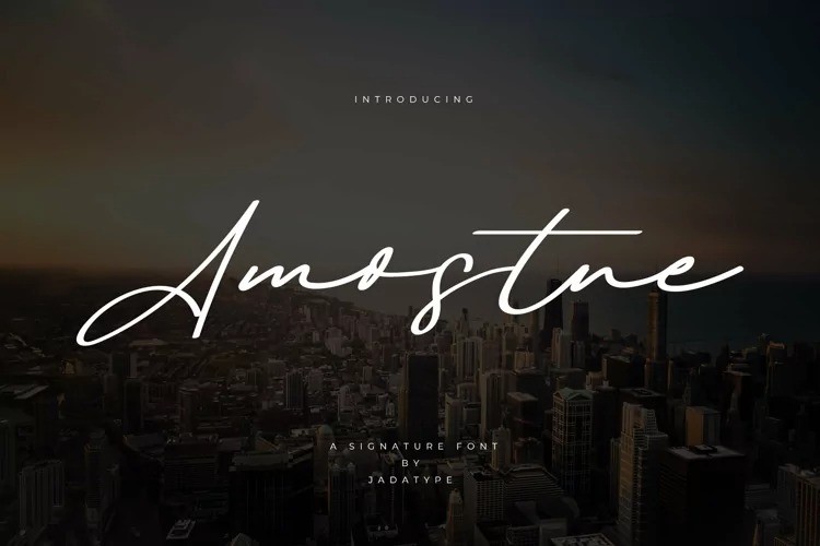 Amostne Script Font