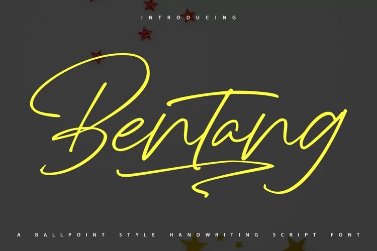 Bentang Handwritten Font