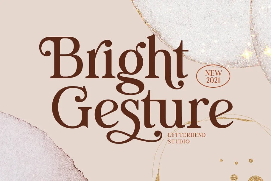 Bright Gesture Serif Font