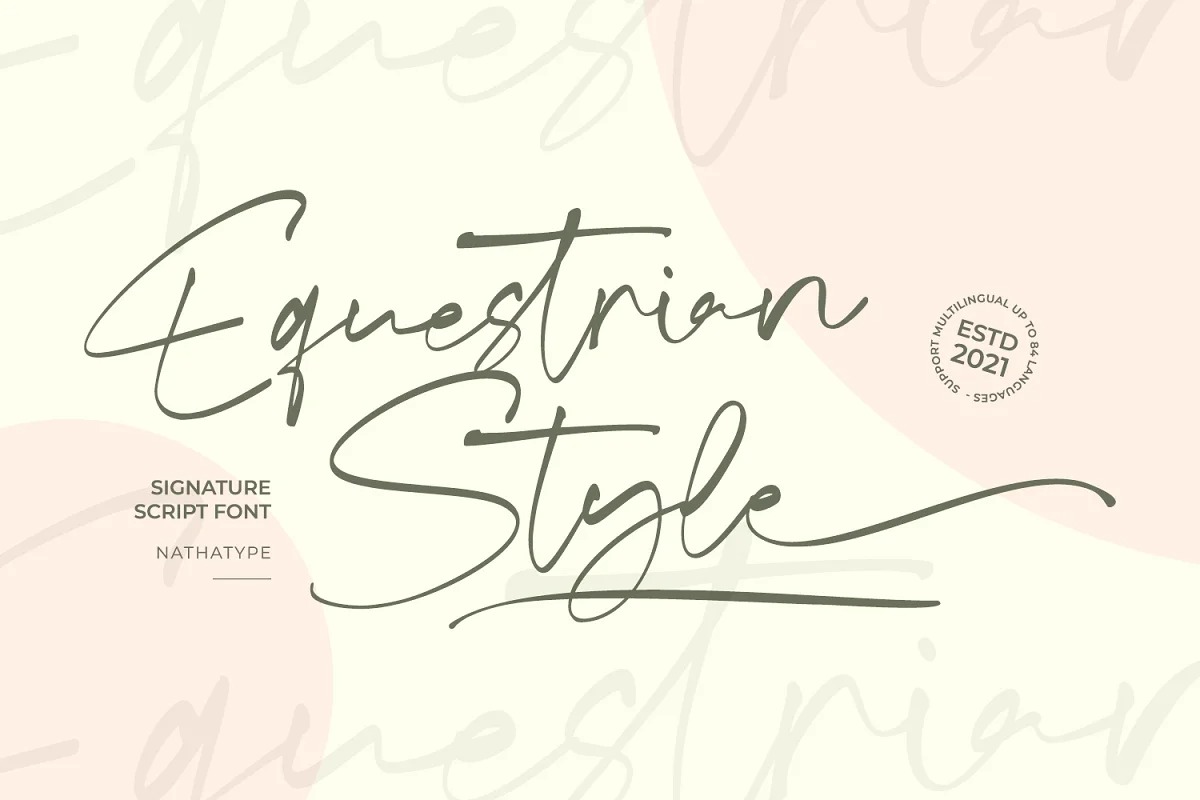 Equestrian Style Script Font