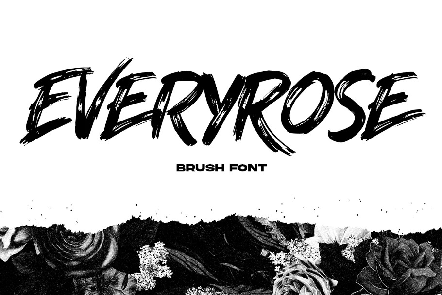 Everyrose Brush Font