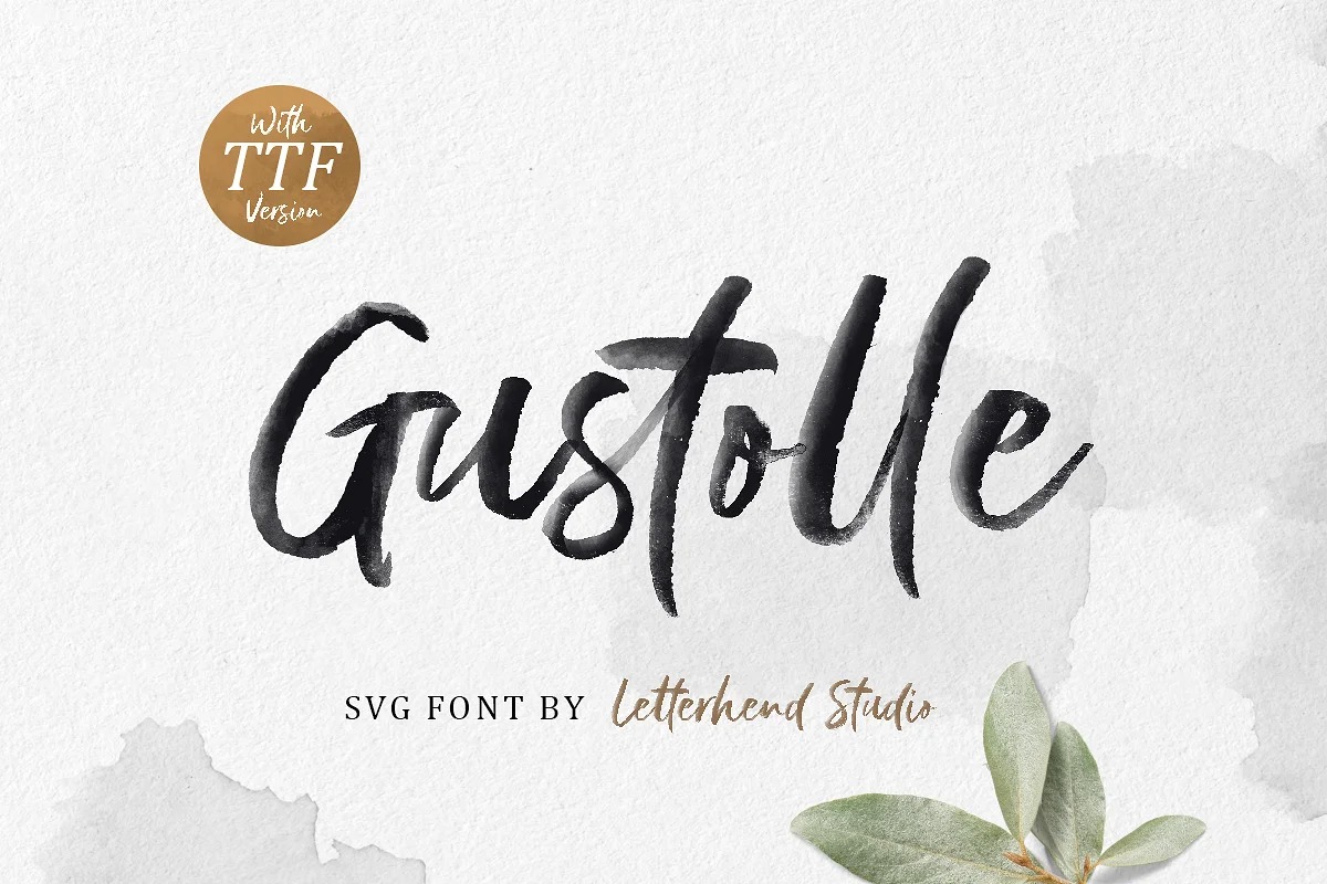 Gustolle Brush Font