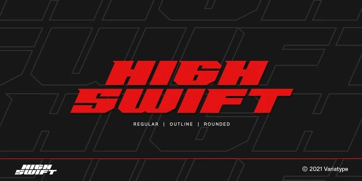High Swift Display Font