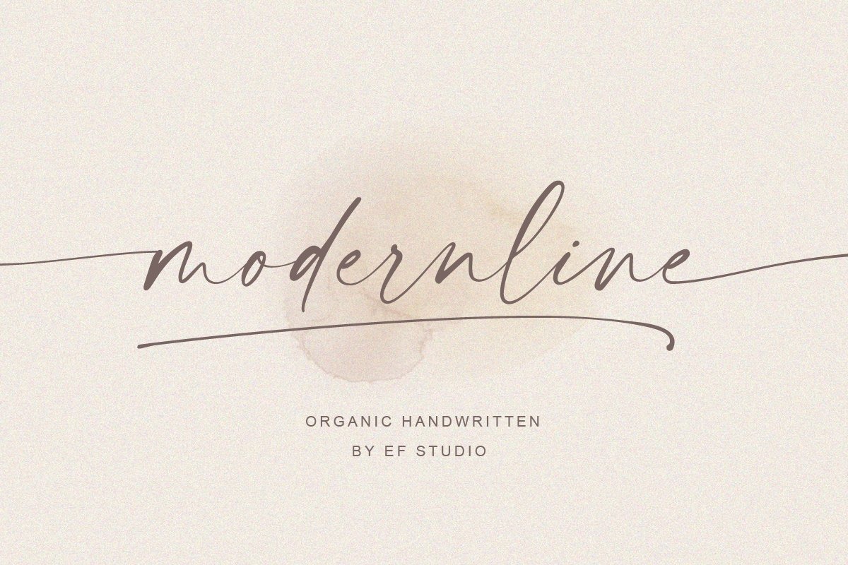 Modernline Script Font