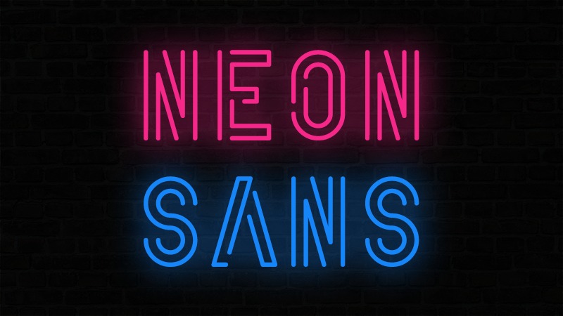 Neon Sans Display Font