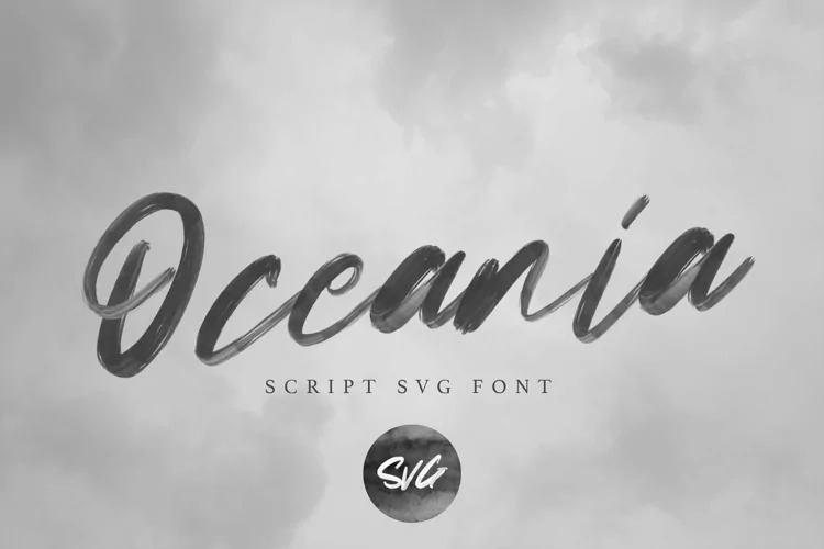 Oceania Brush Font