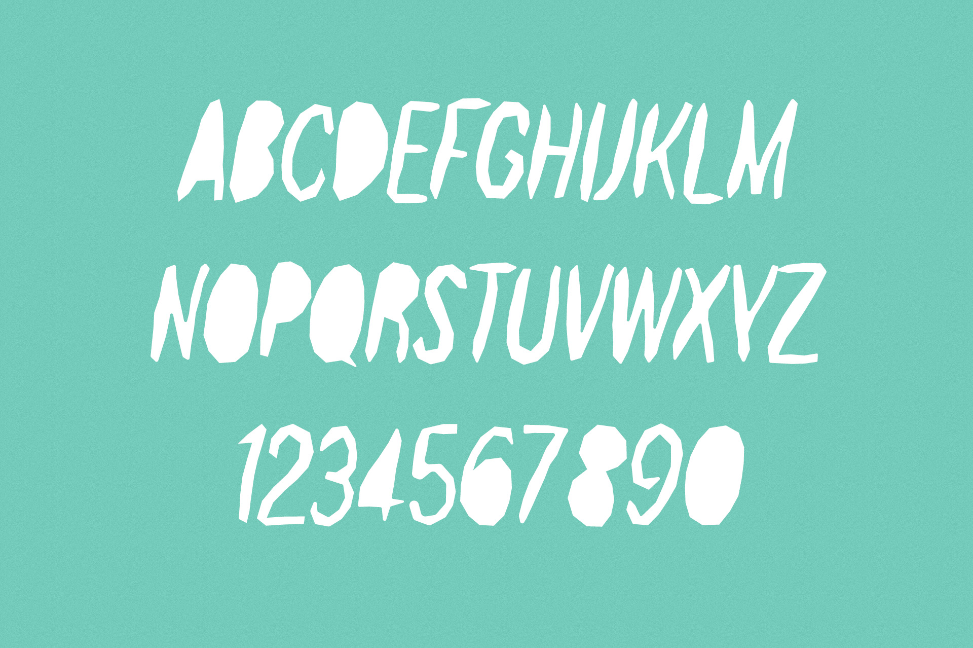 Paper Cut Font preview image 3