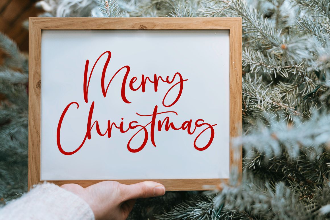 Christmas Greeting Font preview image 3