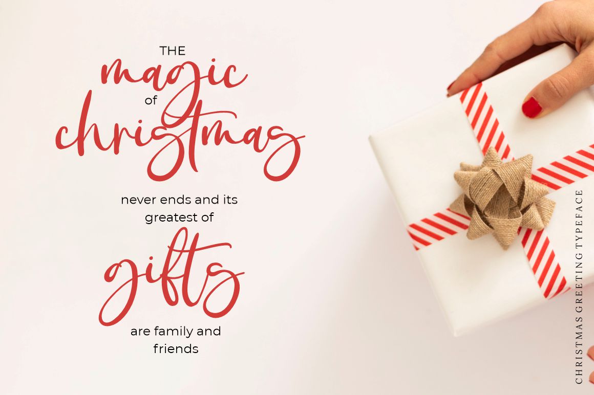 Christmas Greeting Font preview image 5