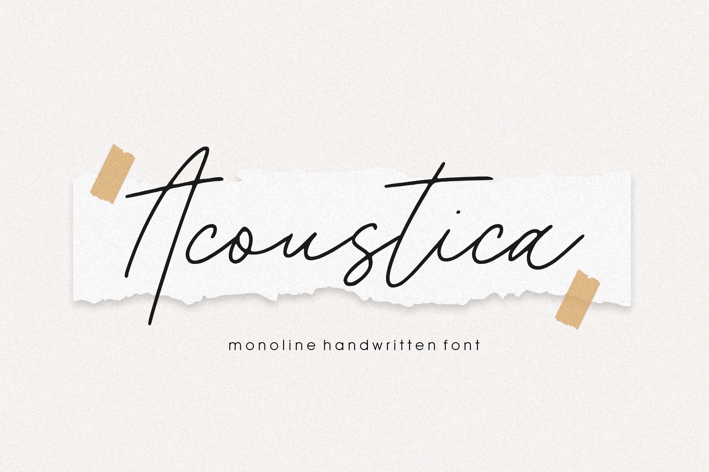 Acoustica Script Font