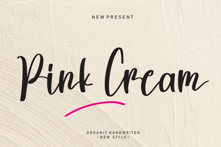 Pink Cream Script Font