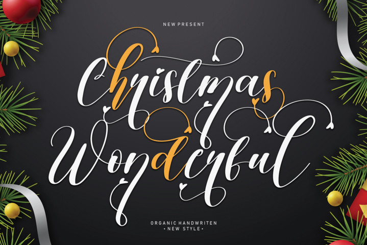 Christmas Wonderful Script Font