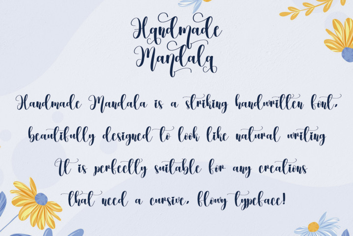 Handmade Mandala Font preview image 2