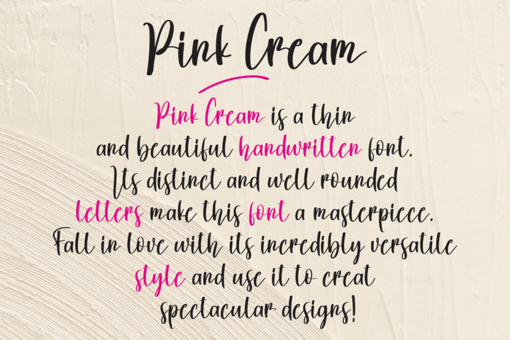 Pink Cream Font preview image 2