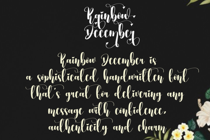 Rainbow December Font preview image 2