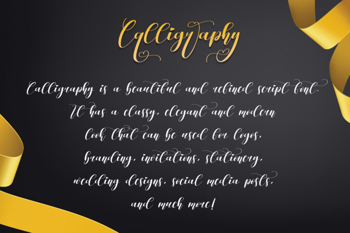 Calligraphy Font preview image 2