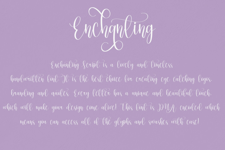 Enchanting Font preview image 2
