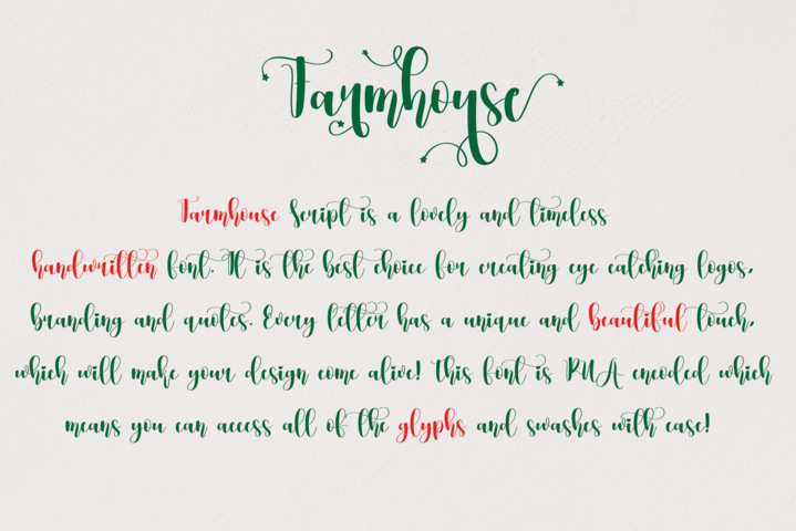 Farmhouse Font preview image 2
